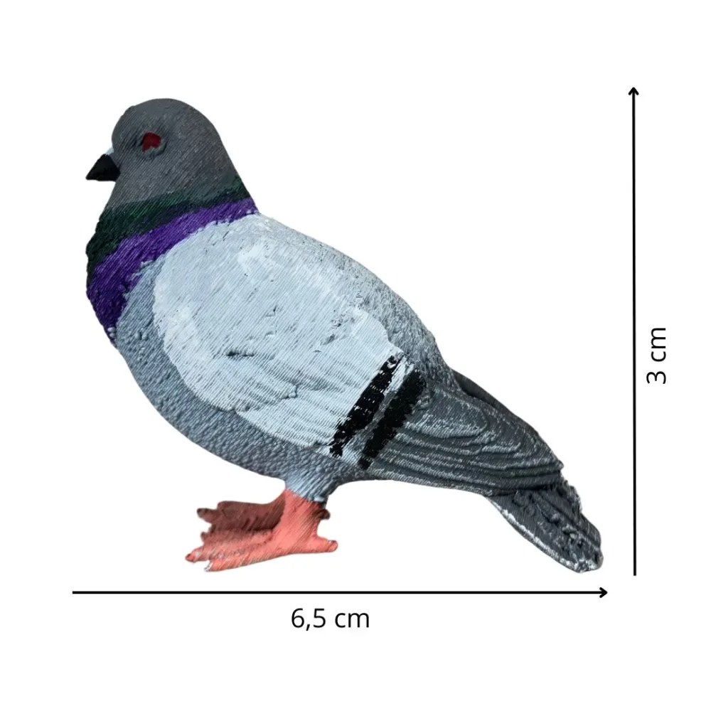 Piccione in piedi per statue da 28-30 cm