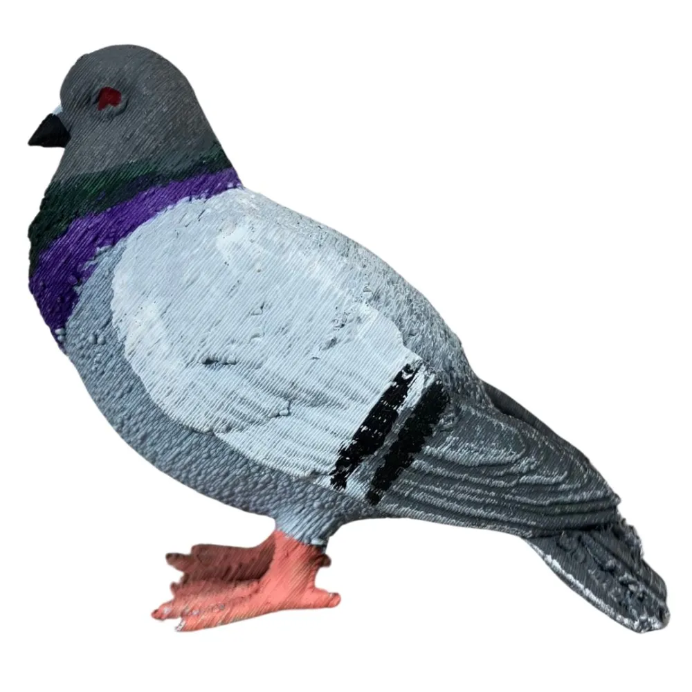 3D-Printed Standing Pigeon for 28–30 cm Nativity Figures