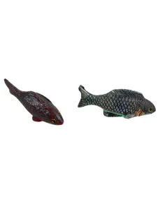 Set of Two Resin Fish for 30 cm Nativity Figures