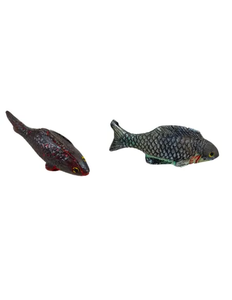 Set 2 pesci in resina per statue da 30 cm