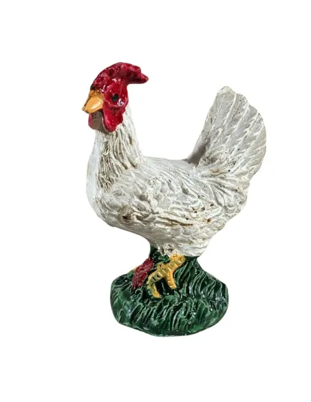 Set 4 animali da cortile in resina per statue da 20 cm