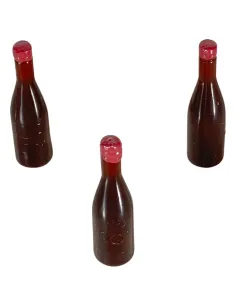 Set 3 bottiglie marroni per statue da 30 cm
