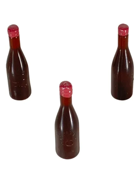 Set 3 bottiglie marroni per statue da 30 cm