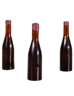 Set 3 bottiglie marroni per statue da 30 cm 2