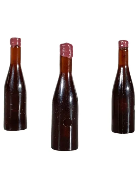 Set 3 bottiglie marroni per statue da 30 cm