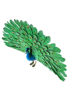 Pavone con coda aperta per statue da 20-25 cm 2