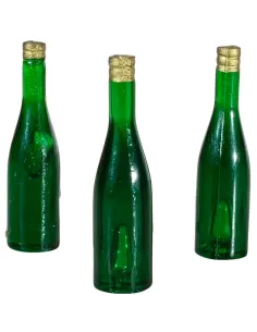 Set 3 bottiglie verdi per statue da 30 cm 2