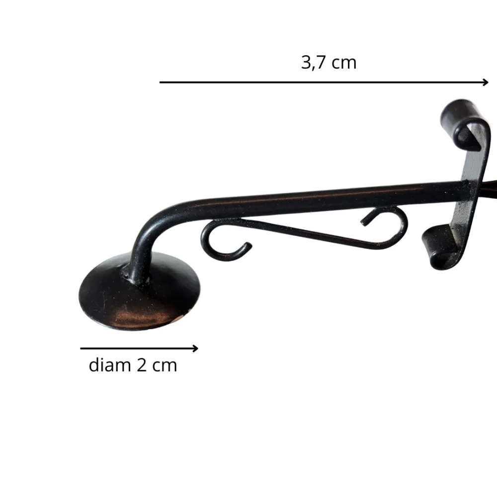 Rustic copper wall lamp for 20–25 cm Nativity figures