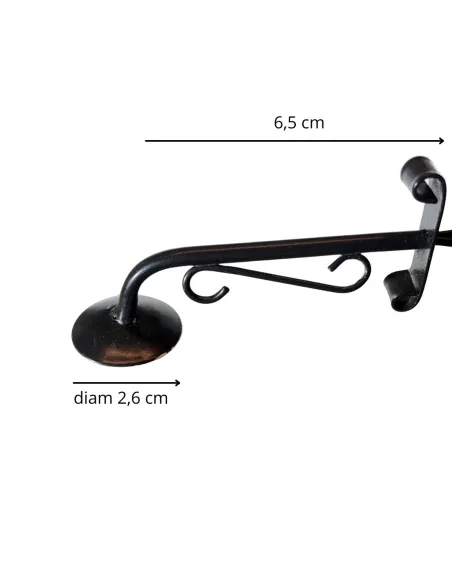 Rustic copper wall lamp for 25–30 cm Nativity figures