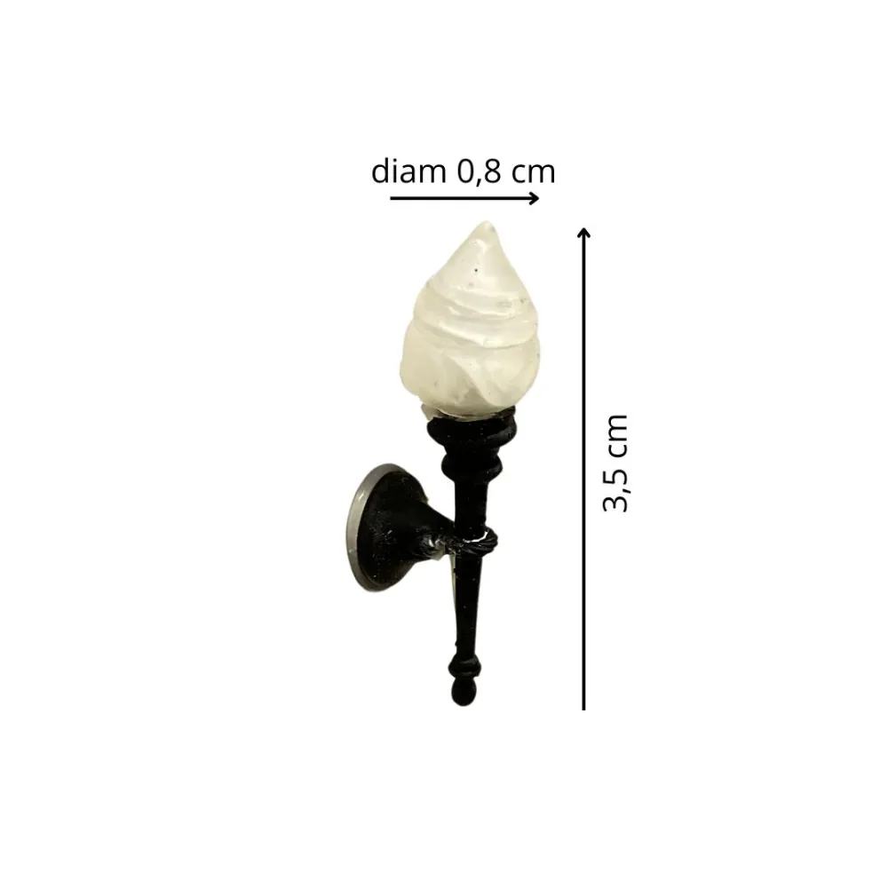 Wall torch for 15–20 cm Nativity figures