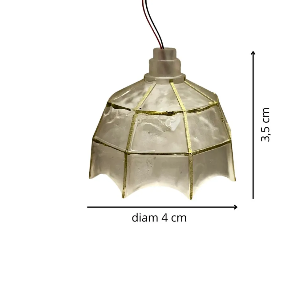 Rustic pendant lamp for 30 cm Nativity figures