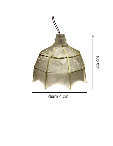 Rustic pendant lamp for 30 cm Nativity figures