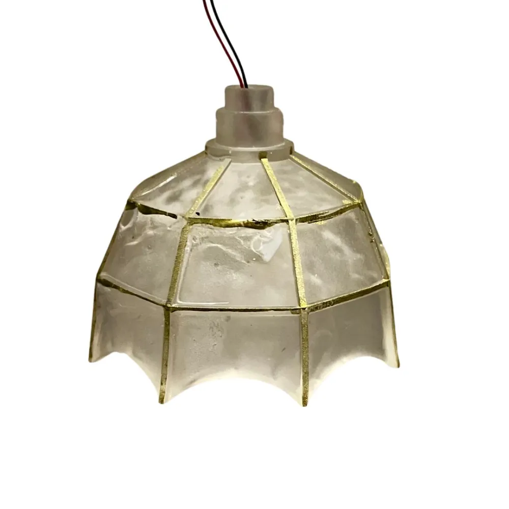 Rustic pendant lamp for 30 cm Nativity figures