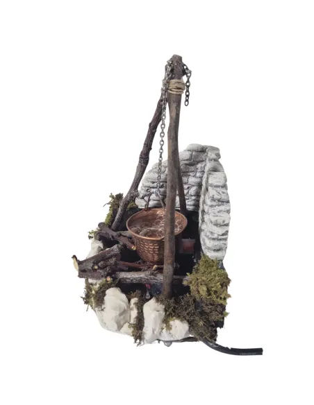 Boiling-effect cauldron for 20–30 cm Nativity figures