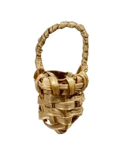Wicker Basket with Handle for 8 cm Nativity Figures 2
