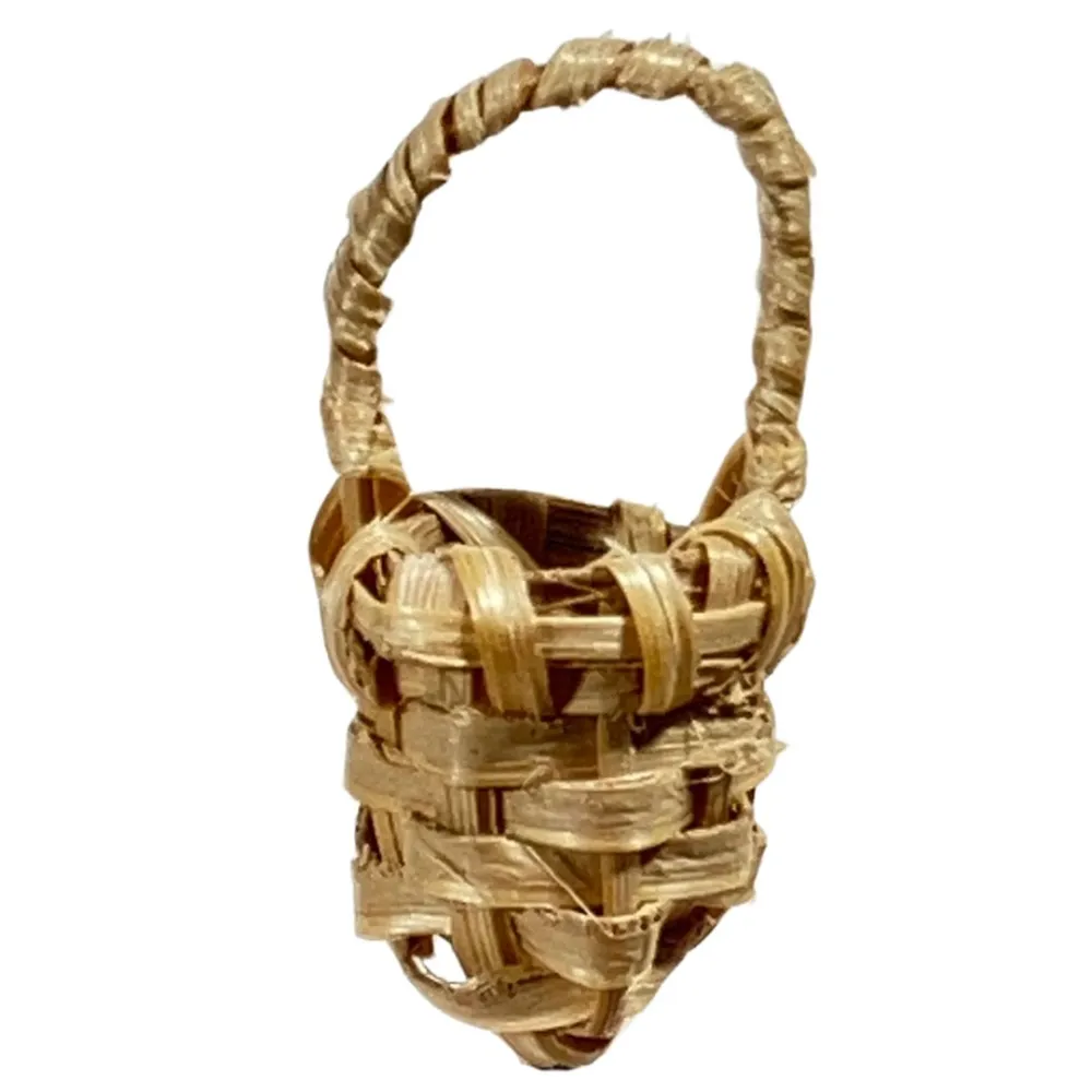 Wicker Basket with Handle for 8 cm Nativity Figures