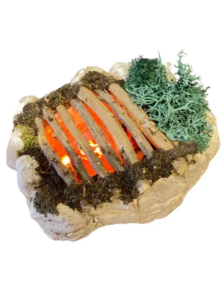 Braciere rustico per statue da 12-20 cm