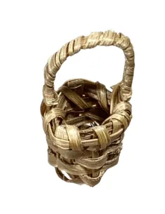 Cestino con manico in vimini per statue da 8 cm