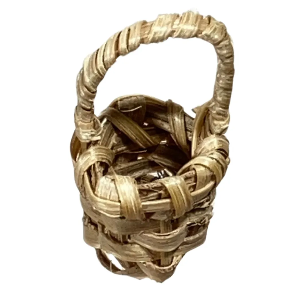 Wicker Basket with Handle for 8 cm Nativity Figures