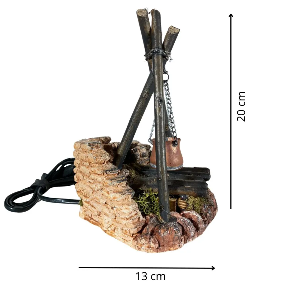 Campfire Brazier with Tripod for 12–15 cm Nativity Figures