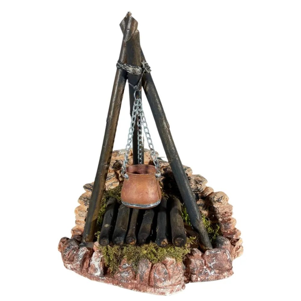 Campfire Brazier with Tripod for 12–15 cm Nativity Figures