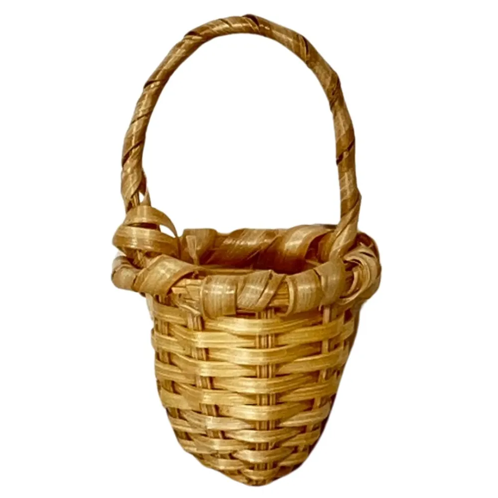 Wicker Basket with Handle for 10–12 cm Nativity Figures