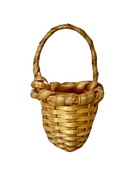 Wicker Basket with Handle for 10–12 cm Nativity Figures
