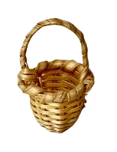 Wicker Basket with Handle for 10–12 cm Nativity Figures