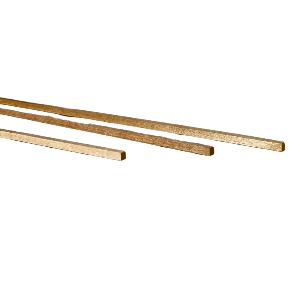 Lime wood square strip 4x4 mm