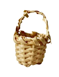 Light Wicker Basket with Handle for 12–15 cm Nativity Figures 2