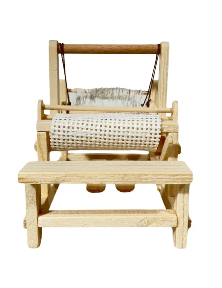 Light wood loom for 12 cm nativity figures