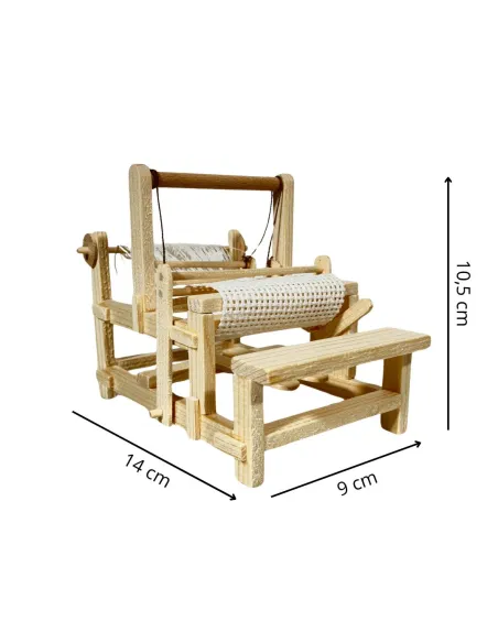 Light wood loom for 12 cm nativity figures