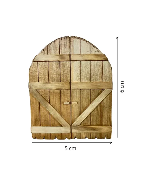 Porta arcata in legno per statue da 5 cm