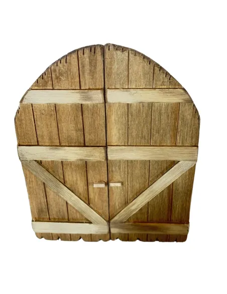 Porta arcata in legno per statue da 25 cm
