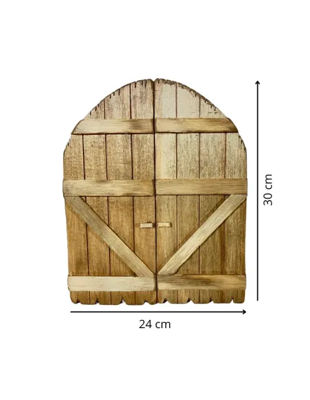 Porta arcata in legno per statue da 25 cm