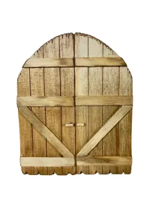 Arched wooden door for 25 cm Nativity figures