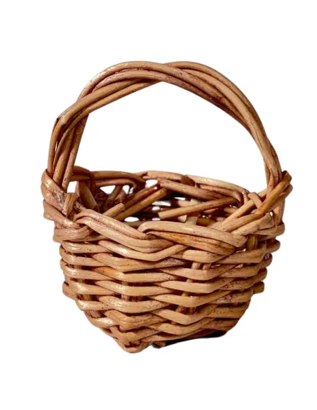 Wicker Basket with Handle for 12–15 cm Nativity Figures