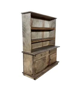 Wooden cupboard with 2 drawers and 2 doors for 10 cm Nativity figures