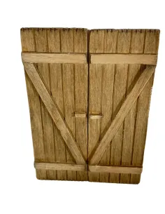 Double-shutter wooden window for 25 cm Nativity figures 2