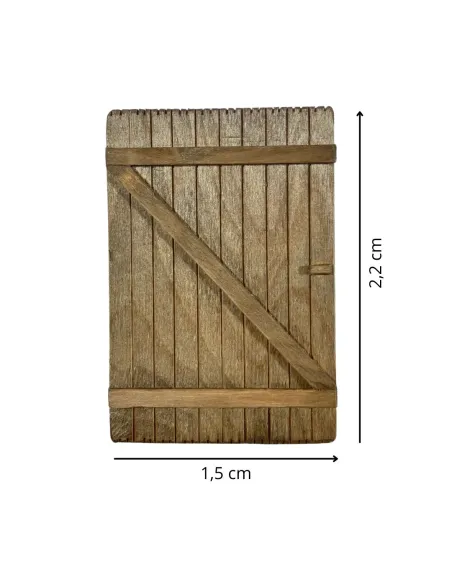 Persiana singola in legno per statue da 5 cm