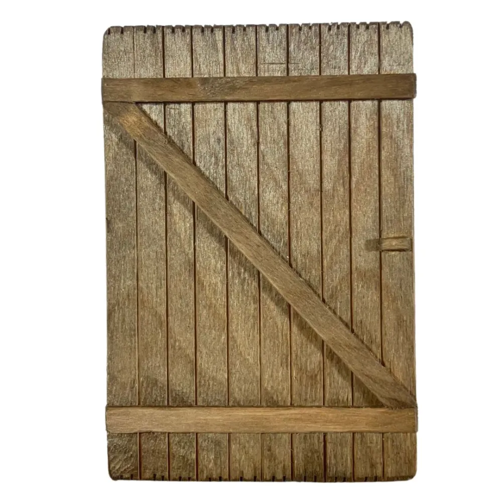 Single wooden shutter for 10 cm Nativity figures