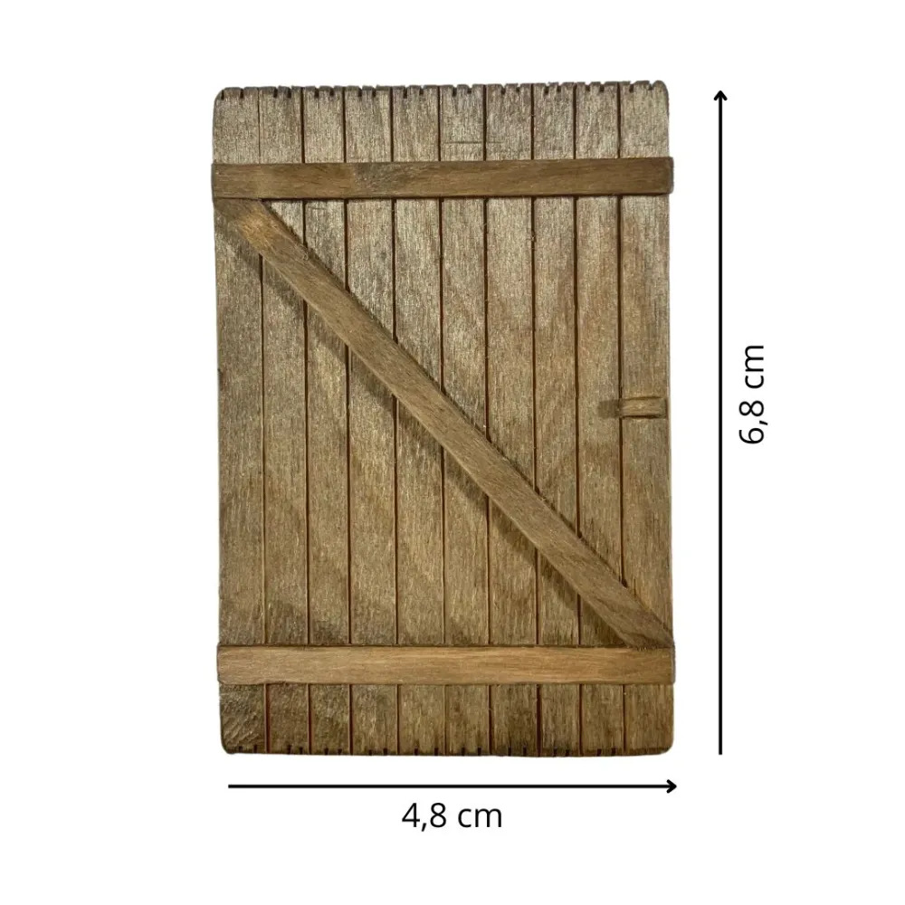 Single wooden shutter for 15 cm Nativity figures