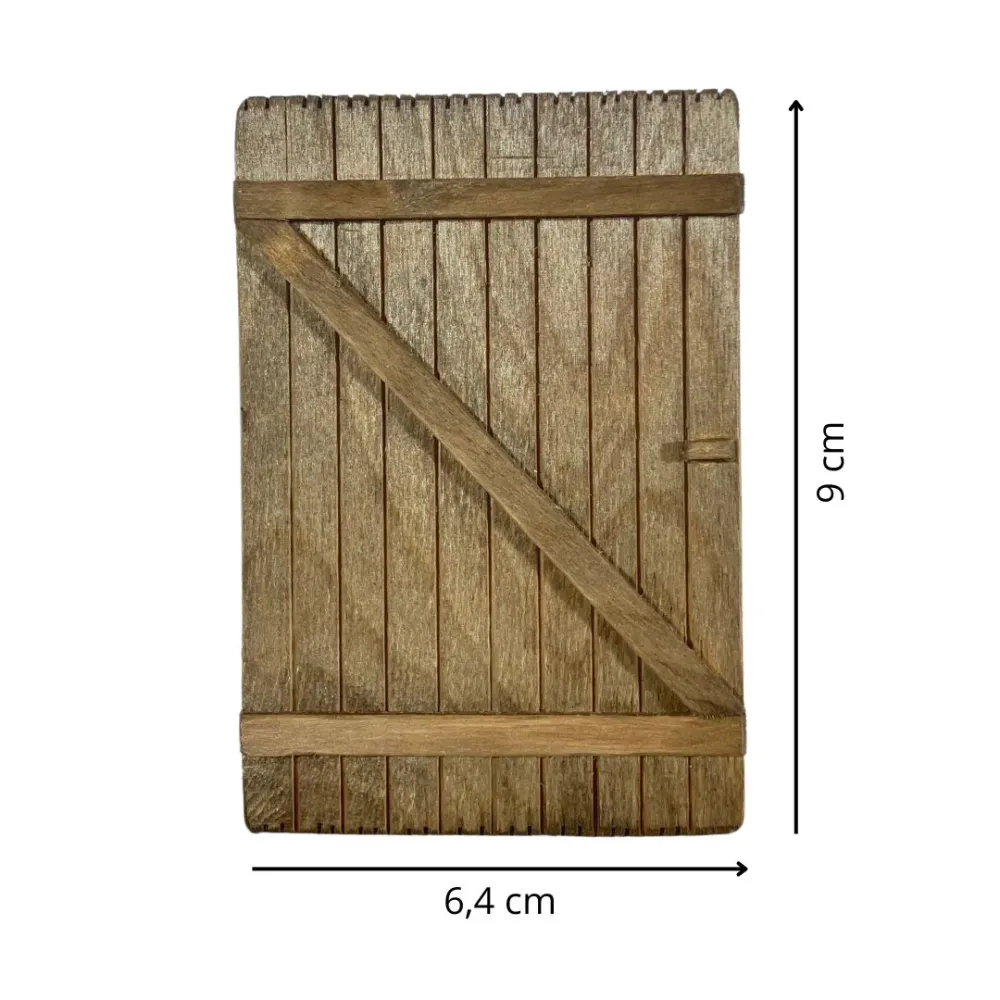 Single wooden shutter for 20 cm Nativity figures