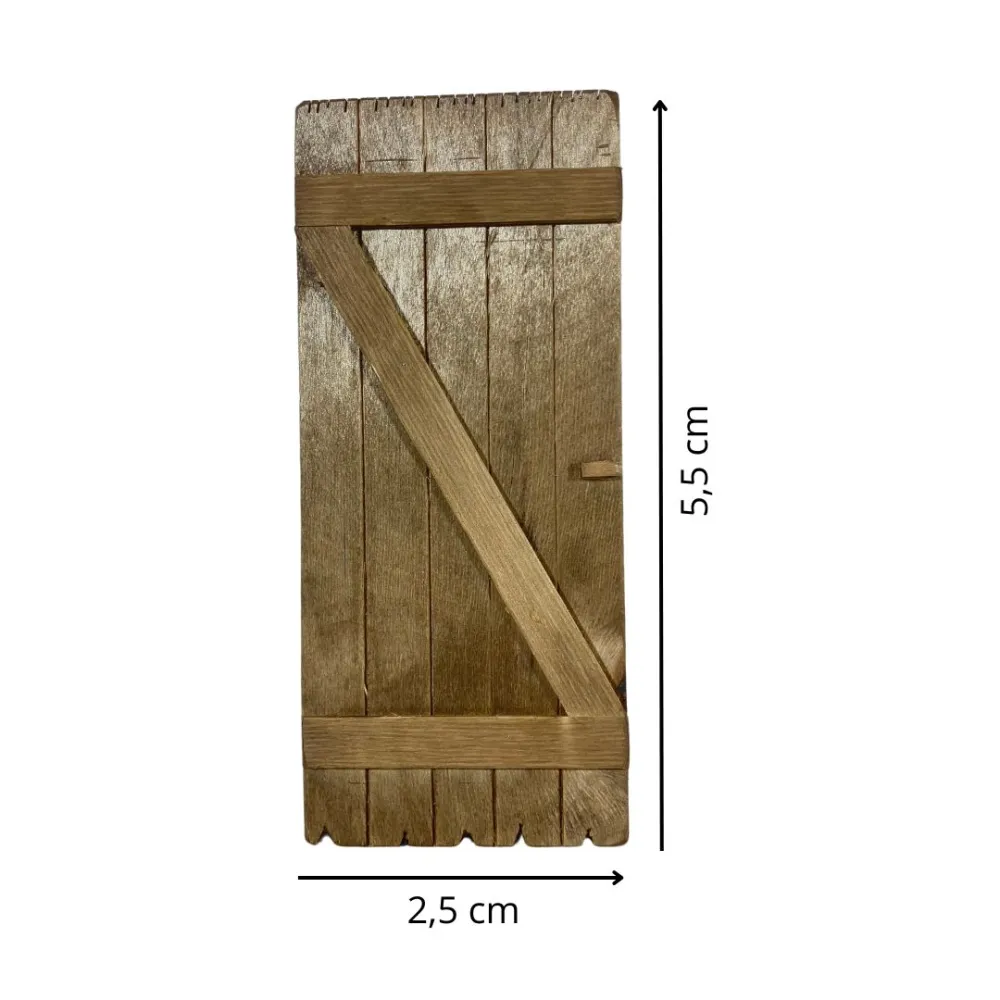 Wooden gate for 5 cm Nativity figures