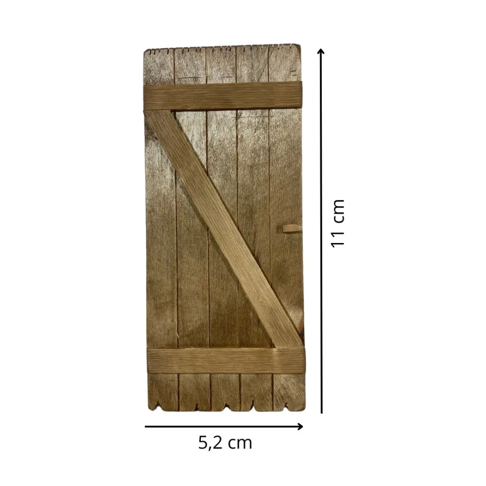 Wooden gate for 10 cm Nativity figures