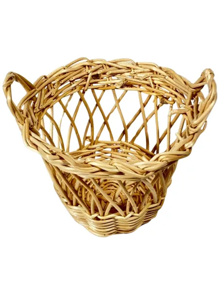 Cestino doppio manico in vimini per statue da 30 cm