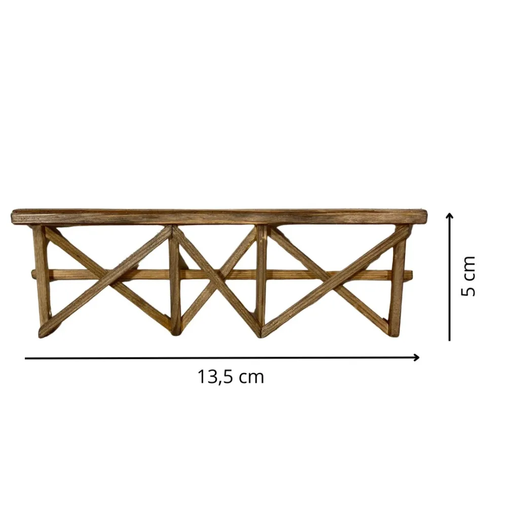 Wooden fence for 10 cm Nativity figures