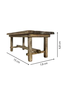 Tavolo in legno per statue da 15 cm 2
