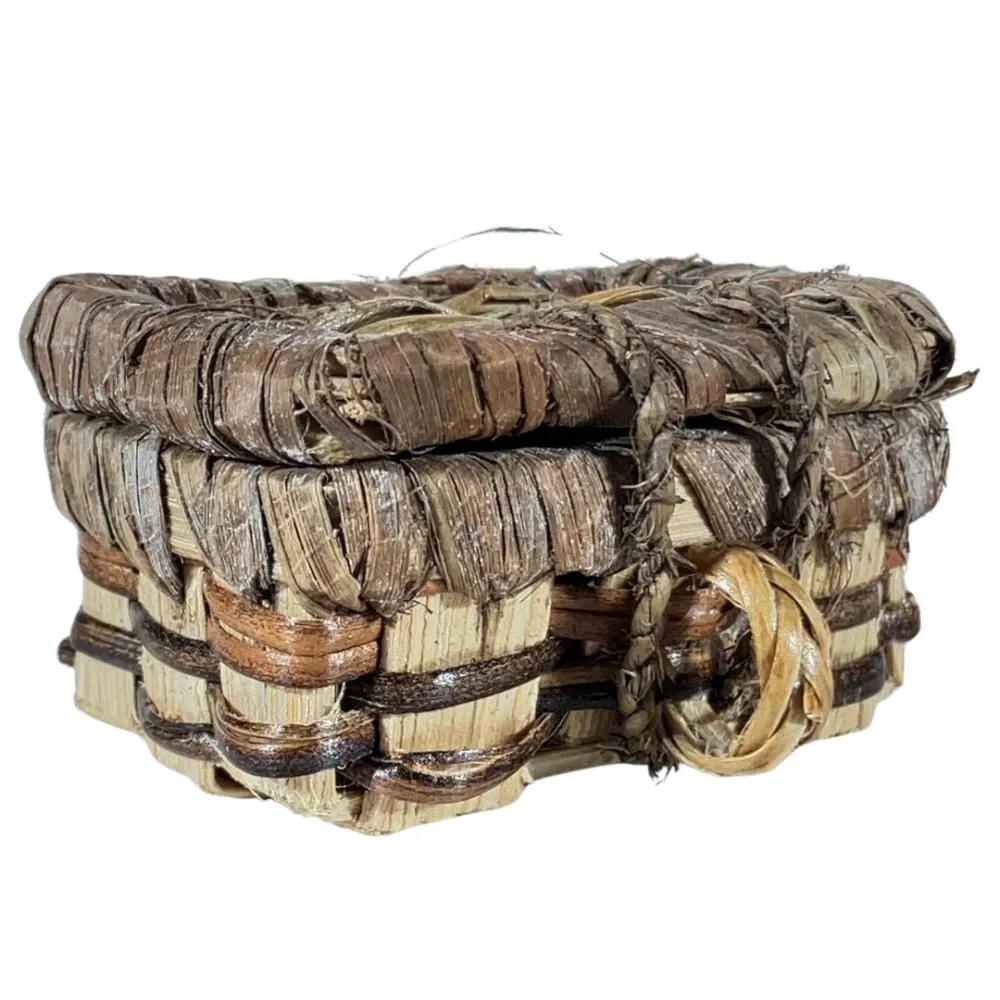 Wicker Storage Chest for 15–20 cm Nativity Figures