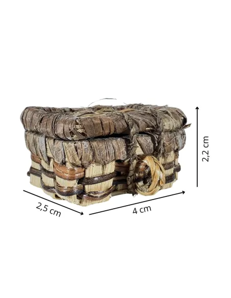 Baule in vimini per statue da 15-20 cm
